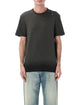 Golden Goose Vintageeffect Anthracite Tshirt With Perforated Heart