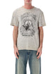 Golden Goose Grey Vintageeffect Tshirt With Print