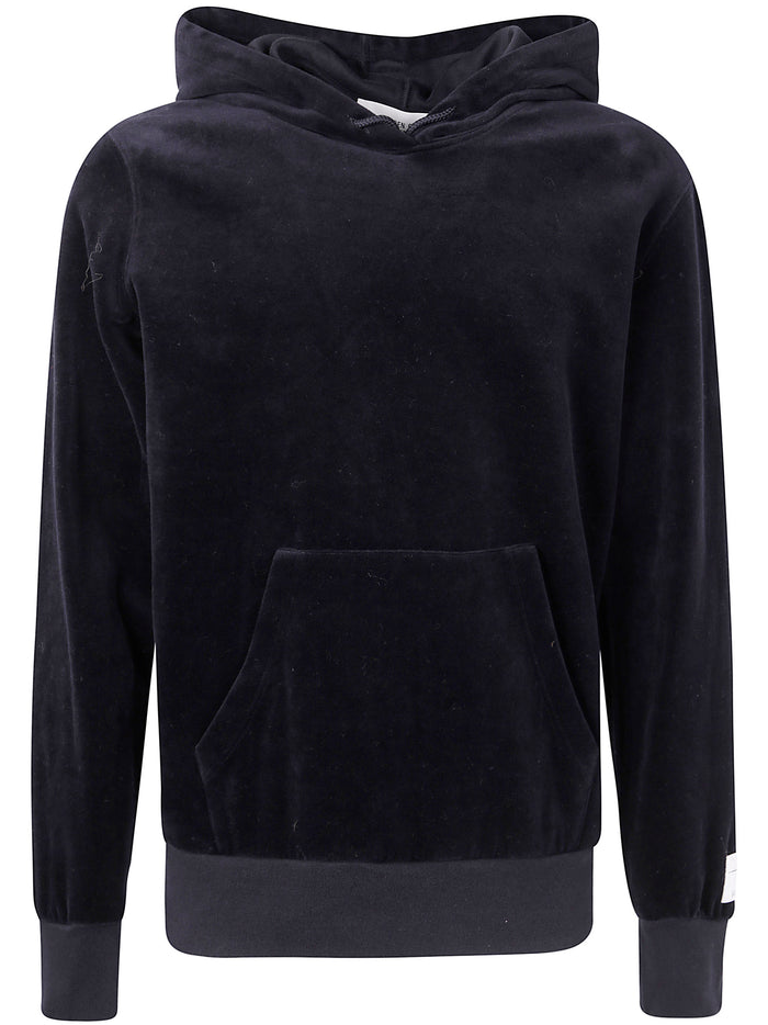 Golden Goose "Journey" Man`S Hoodie Swatshirt Double Chenille With Label