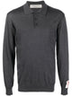 Golden Goose Long-Sleeved Merino Wool Polo Shirt