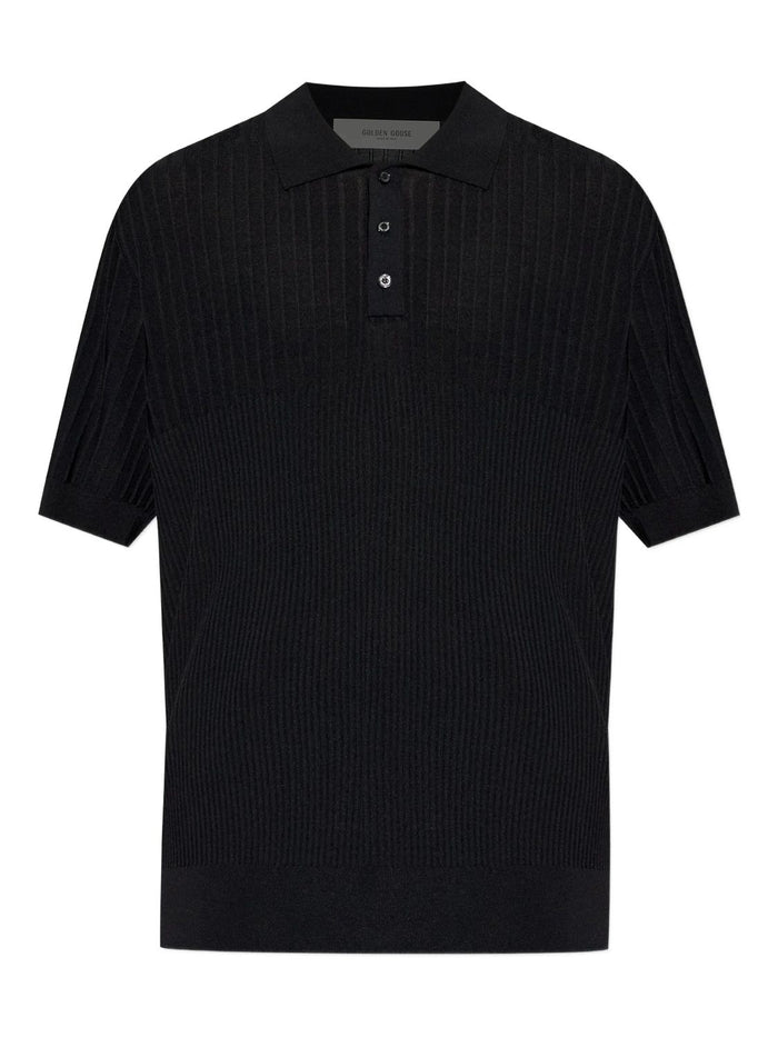 Golden Goose Golden Goose Ribbed Button Polo Shirt