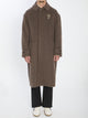 Golden Goose "Journey" Man`S Single Breast Car Coat Wrinkled Virgin Wool