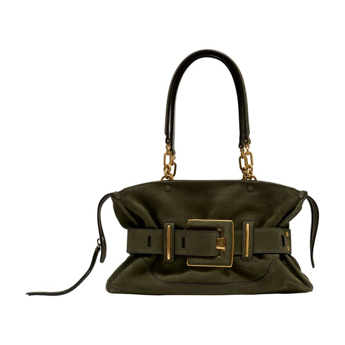 Balmain Anthem Shoulder Bag -  - Leather - Green