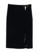 Elisabetta Franchi Black Viscose Elastan Skirt