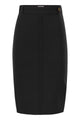 Elisabetta Franchi Lightweight Crêpe Skirt With Raw-Cut Details