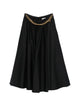 Elisabetta Franchi Black Cotton Skirt