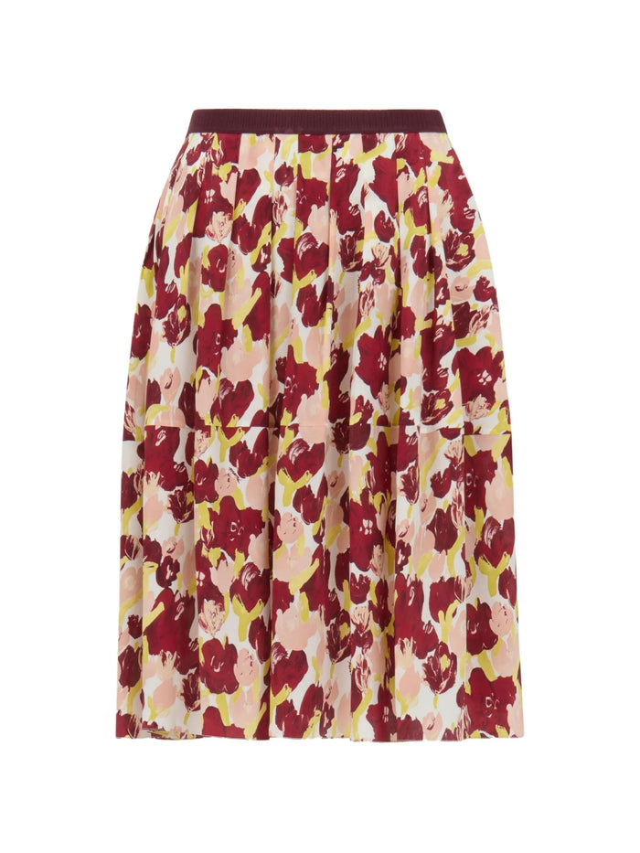 Marni Silk Woven Skirt