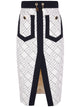 Elisabetta Franchi Geometric Patterned Midi Skirt