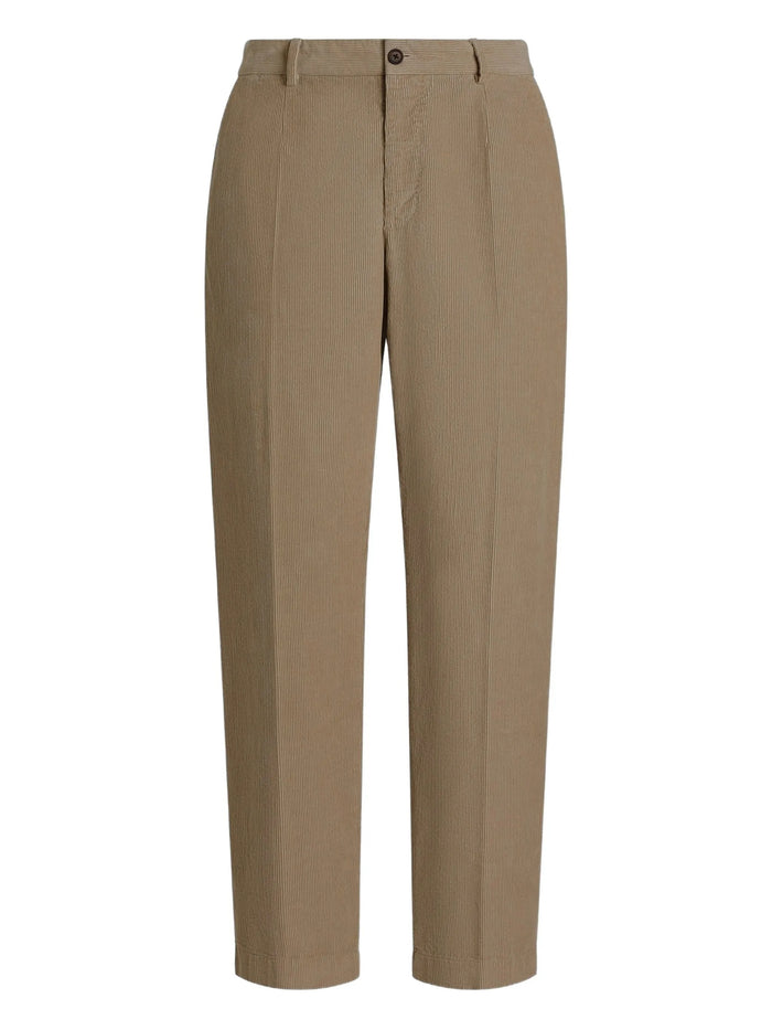 Dolce & Gabbana Nude Neutrals Cotton Regular Pants