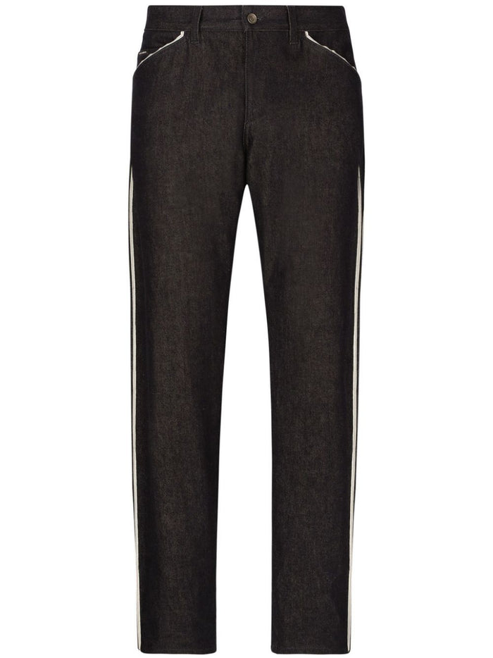 Dolce & Gabbana 5-Pocket Straight-Leg Jeans