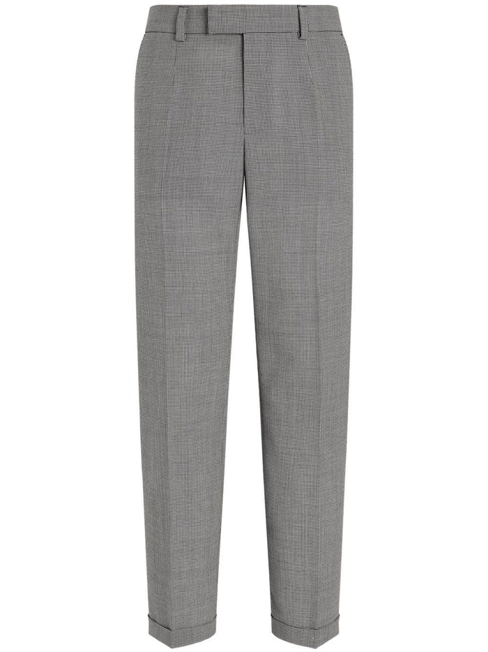Dolce & Gabbana Grey Cotton Trousers