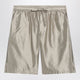 Dolce&Gabbana Bermuda Shorts In Beige Silk Satin