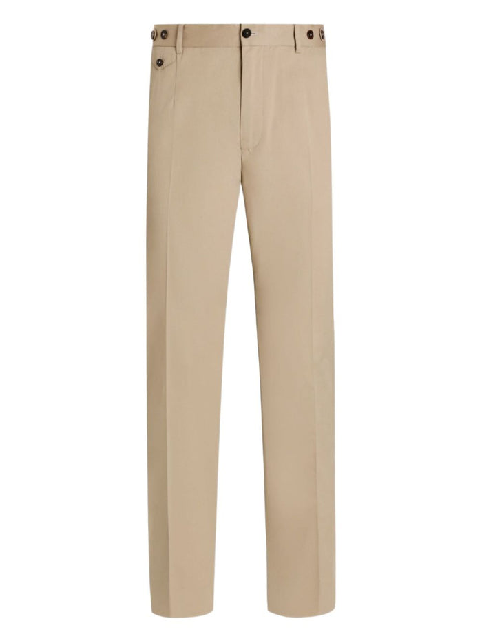 Dolce & Gabbana Lightkaki Cotton Elastane Pants