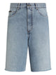 Dolce & Gabbana Raw-Cut Logo Denim Shorts
