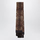 Dolce&Gabbana Leopard-Print Silk Scarf With Fringes