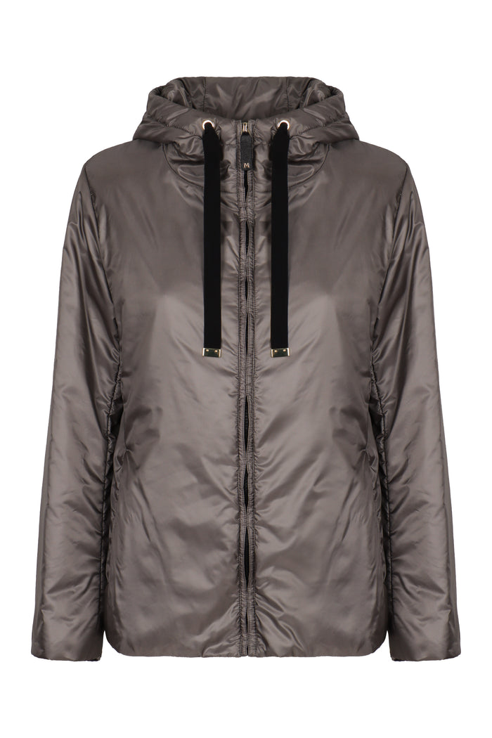 S Max Mara Padded Jacket Greenh With Hood
