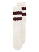 Golden Goose Socks High Rib Stripes Ripped