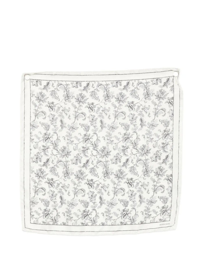 Golden Goose "Journey" Foulard Printed Silk Twill