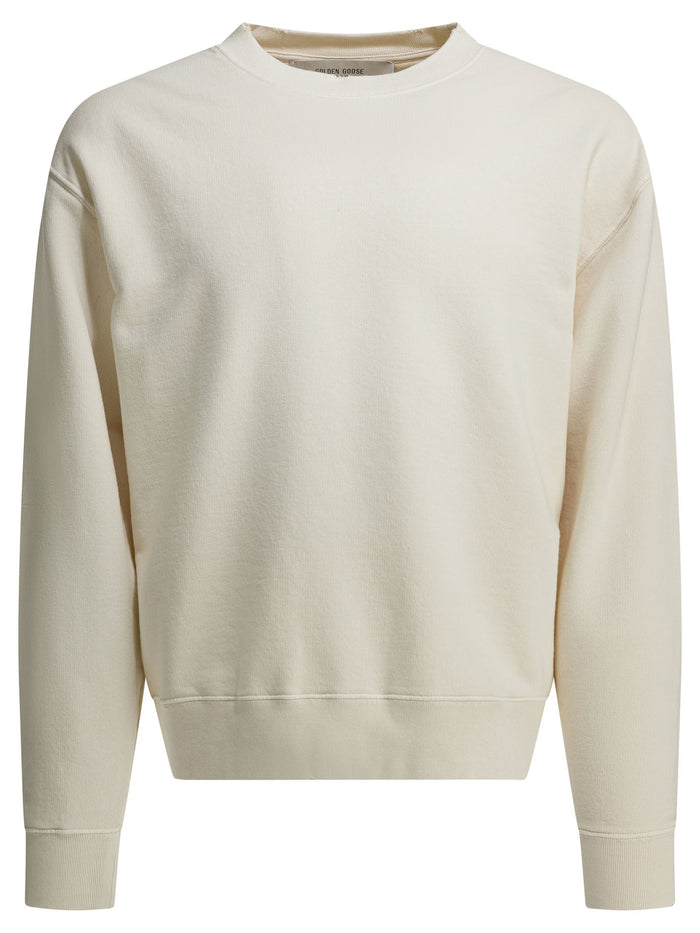 Golden Goose Crewneck Sweatshirt With Reverse Logo