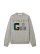 Golden Goose "Journey" Unisex Over Cotton Heavy Fleece Ribbed Side Vintage Treatment With Print And Patch