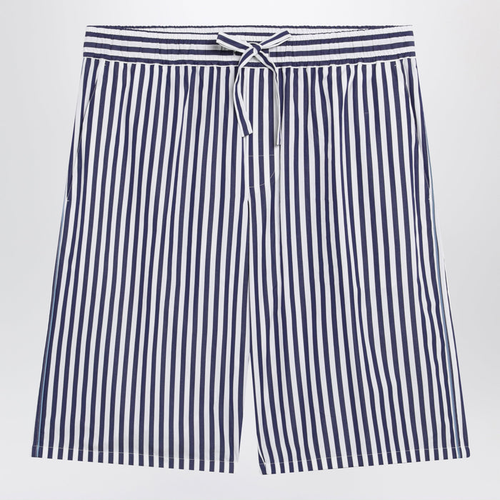 Dolce&Gabbana Vanity Bermuda Shorts In Striped Poplin