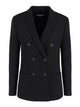 Giorgio Armani Black Virgin Wool Elastan Blazer