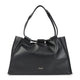 Giorgio Armani Black Leather Shopping Bag