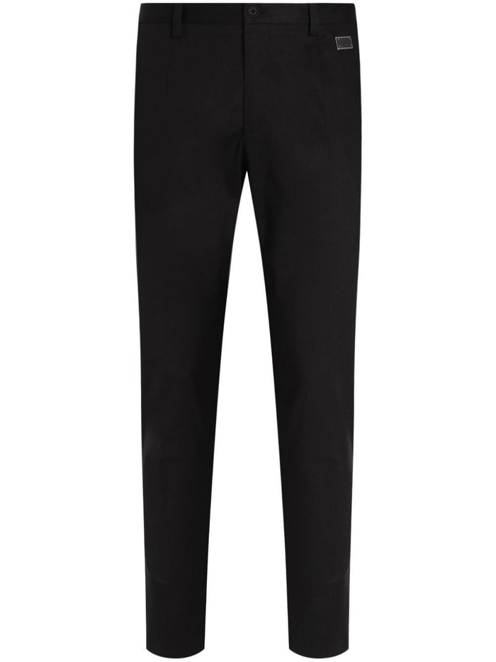 Dolce & Gabbana Slim Fit Cotton Trousers