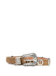 Golden Goose "Lace" S Washed Nabuk Body With Leather Threadings Belt