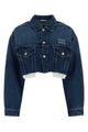 Miu Miu Denim Blouson Cropped Jacket