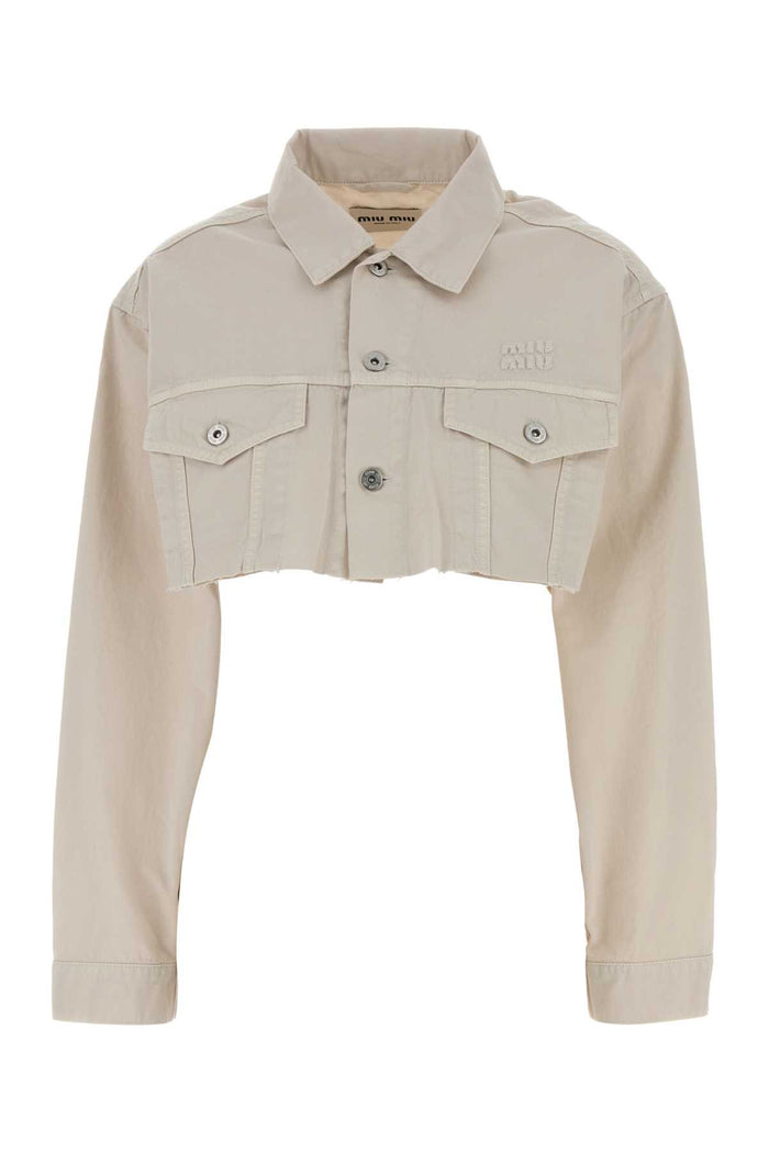 Miu Miu Ivory Denim Shirt