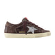 Golden Goose Super Star Suede Upper Glitter Star