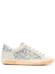 Golden Goose "Super Star" Suede And Glitter Upper Suede Star Glitter Heel