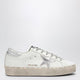 Golden Goose White/Silver Hi-Star Sneakers