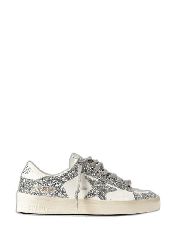 Golden Goose Stardan White/Glitter Silver Sneaker