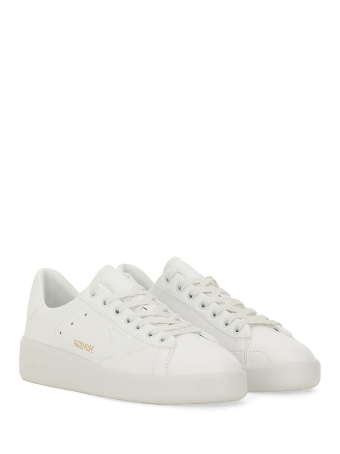 Golden Goose Purestar Vegan Sneakers With White Star And Heel Tab