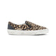 Golden Goose Brown Cow Leather Leopard Slip-On Sneakers