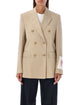 Golden Goose Beige Blazer With Gold Buttons
