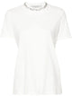 Golden Goose "Golden W`S" Regular T-Shirt Distressed Cotton Jersey With Embroidery