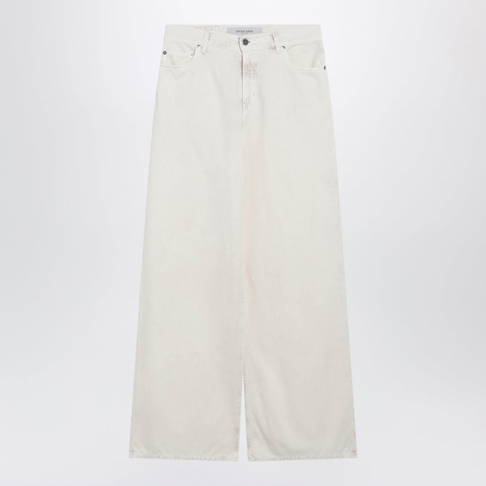 Golden Goose White Wide-Leg Denim Trousers