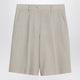 Golden Goose Beige Mélange Wool-Blend Bermuda