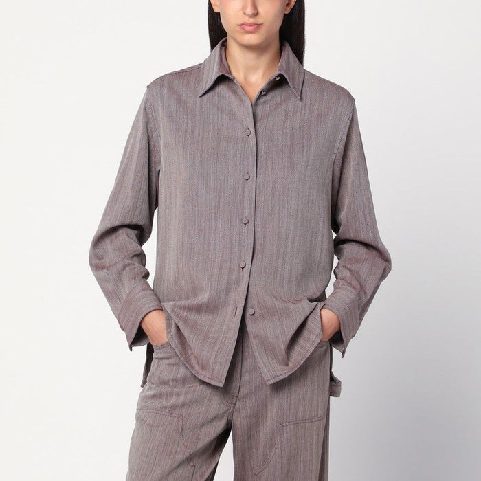 Golden Goose  Garnet Shirt In Chevron Wool Blend