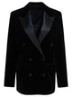 Golden Goose Velvet And Satin Double-Breasted Blazer