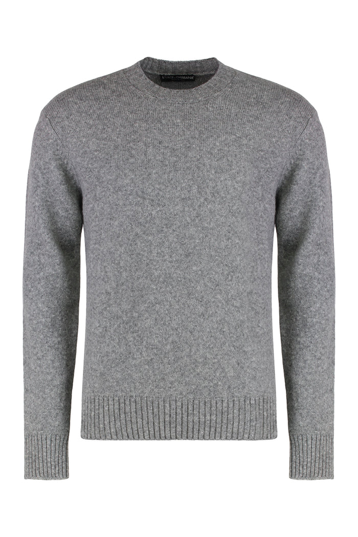 Dolce & Gabbana Sweater With Round Neck In Wool Blend