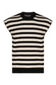 Dolce & Gabbana  Sleeveless Kimono-Style Striped Sweater