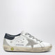 Golden Goose Kids Superstar Sneakers In White/Navy Blue