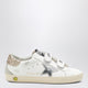 Golden Goose Old School Sneakers In White With Glitter Star