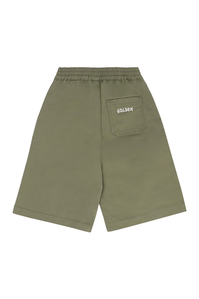 Golden Goose Kids Journey Cotton Bermuda Shorts