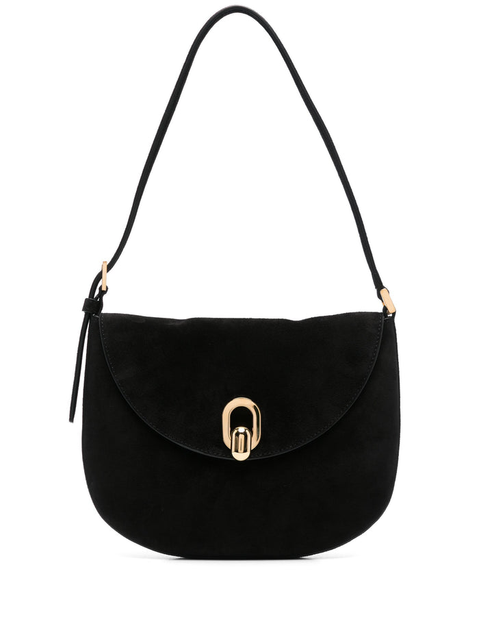 Savette Small Tondo Hobo In Suede Bag