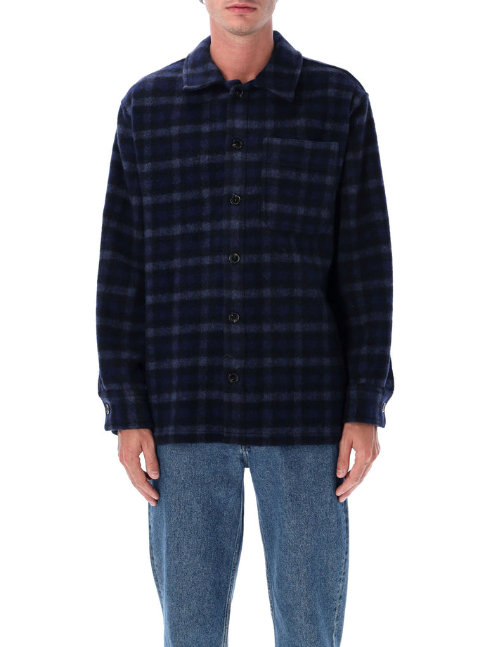 A.p.c. A.p.c. Stanley Checked Wool Overshirt